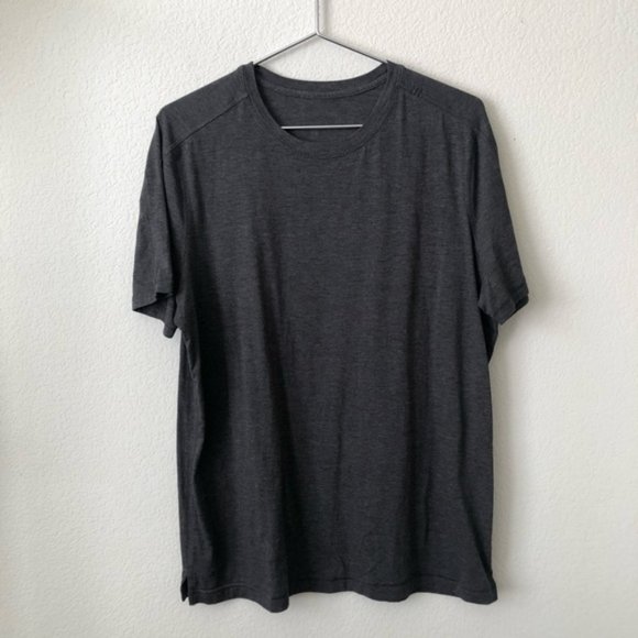 Lululemon charcoal gray short sleeve active tech tee t-shirt - Picture 1 of 3